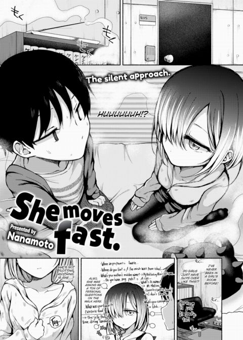 She moves fast. Chapter 1 page 3