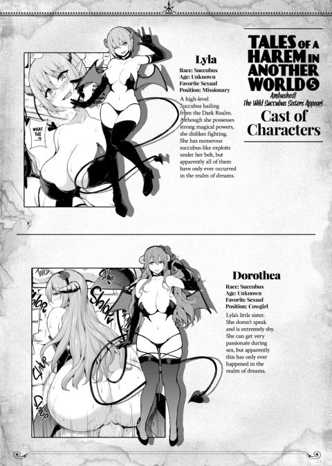 Tales of a Harem in Another World Vol. 5 - Ambushed! The Wild Succubus Sisters Appear! + Vol. 5.5 Chapter 1 page 60