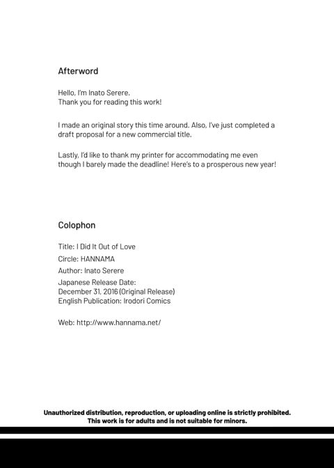 I Did It Out of Love... Chapter 1 page 21