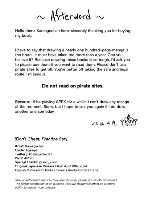 Don't Cheat, Practice Sex Chapter 1 page 99