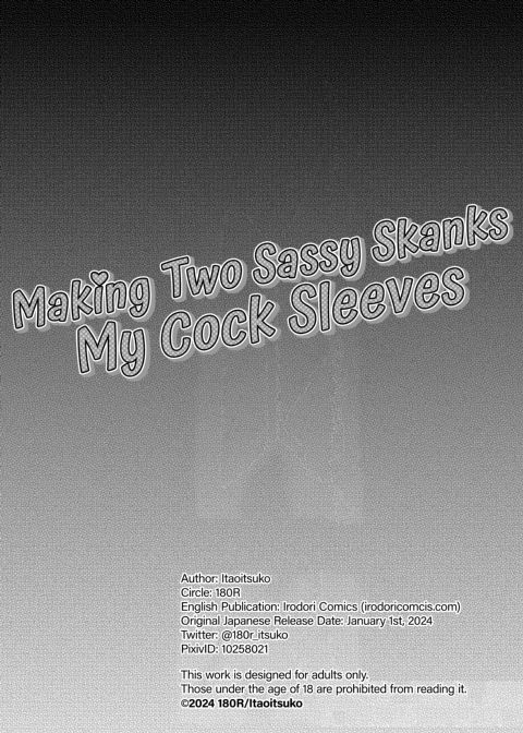 Making Two Sassy Skanks My Cock Sleeves Chapter 1 page 57