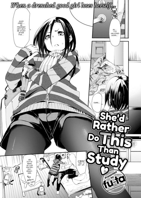 She'd Rather Do This Than Study Chapter 1 page 1