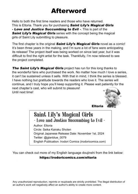 Saint Lily's Magical Girls - Love and Justice Succumbing to Evil Chapter 1 page 64