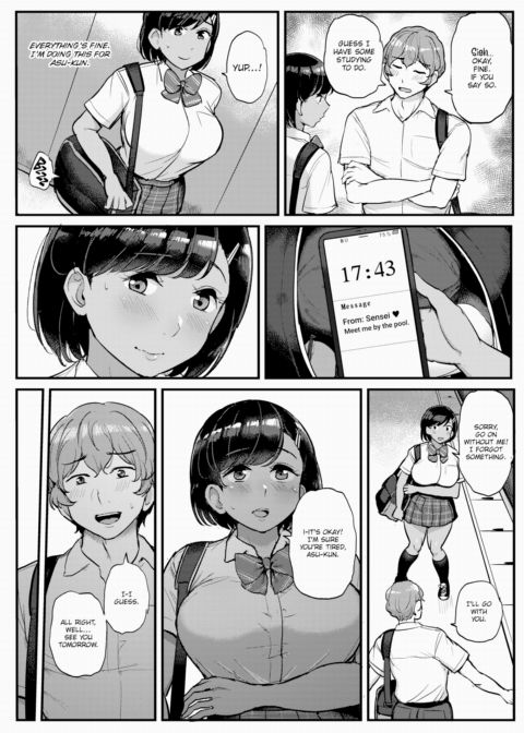 The Girl from the Swim Team Fucks the Advisor to Save Her Boyfriend Chapter 1 page 42