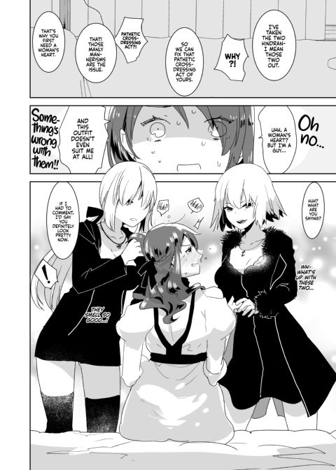 Crossdressing and Getting Fucked by Futanari Alters to Learn the Pleasure of Being a Woman Chapter 1 page 5