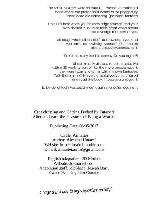 Crossdressing and Getting Fucked by Futanari Alters to Learn the Pleasure of Being a Woman Chapter 1 page 25