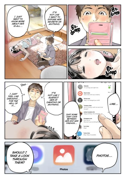 I Only Intended to Peek Through my Girlfriend's Phone Chapter 1 page 10