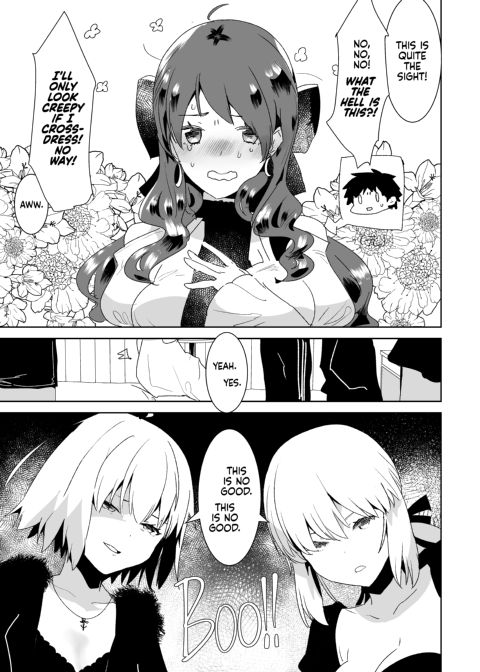 Crossdressing and Getting Fucked by Futanari Alters to Learn the Pleasure of Being a Woman Chapter 1 page 4