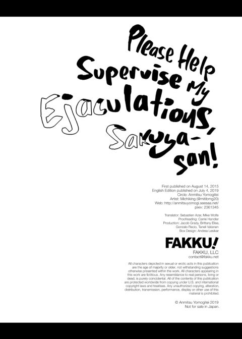 Please Help Supervise my Ejaculations, Sakuya-san Chapter 1 page 24