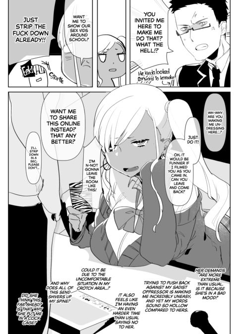 What Happens When Your Tan Gyaru Futa Girlfriend Is in a Bad Mood and Invites You To Karaoke Chapter 1 page 8
