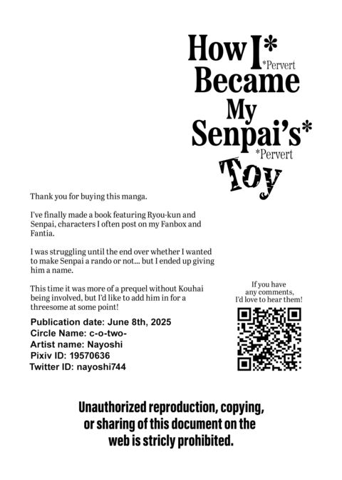 How I Became My Senpai's Toy Chapter 1 page 39