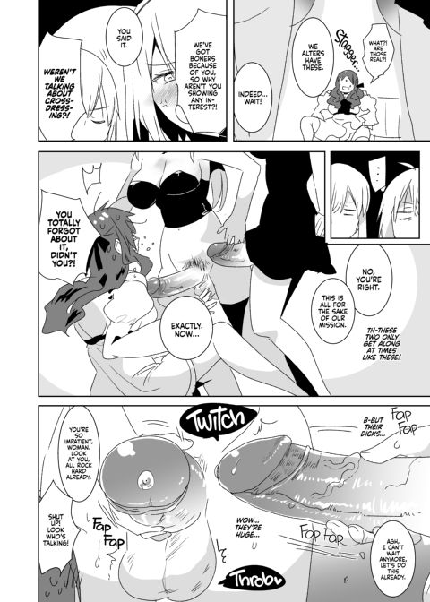 Crossdressing and Getting Fucked by Futanari Alters to Learn the Pleasure of Being a Woman Chapter 1 page 7