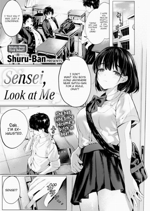 Sensei, Look at Me Chapter 1 page 1