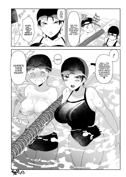 Gender-Bent Bombshell Babe: Meeting My New "Big Sis" At The Pool Chapter 1 page 22