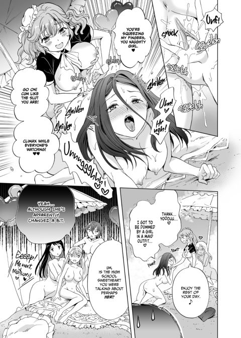 Happy Nudist Beach - It's a Great Day for a Lesbian Beach Orgy! Chapter 1 page 36