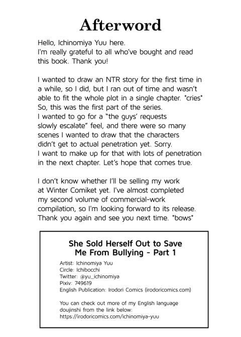 She Sold Herself Out to Save Me From Bullying - Part 1 Chapter 1 page 37