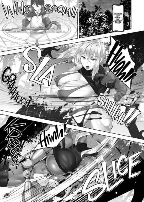Role Reversal Reincarnation: Beefcake Swordswomen Seeking Healslut Chapter 1 page 6