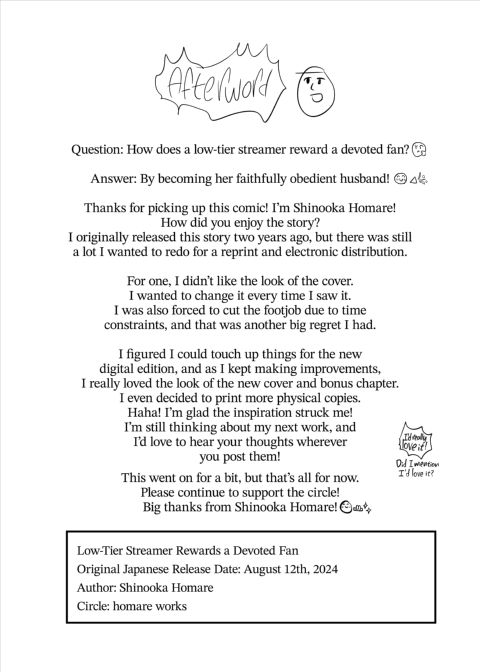 Low-Tier Streamer Rewards a Devoted Fan Chapter 1 page 49