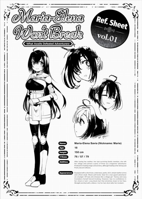 Maria-Elena Won't Break - Ref. Sheet vol.01 Chapter 1 page 1