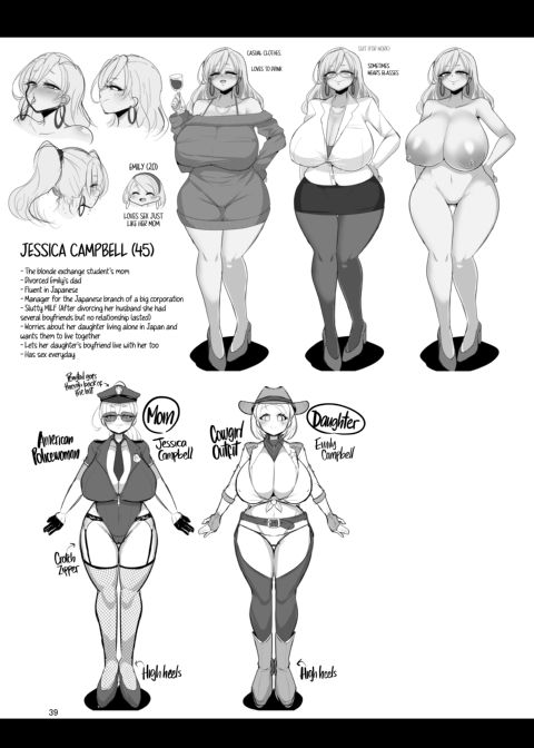 A Nymphomaniac Blonde Exchange Student with Gigantic Tits Moved in Next Door 2 Chapter 1 page 39