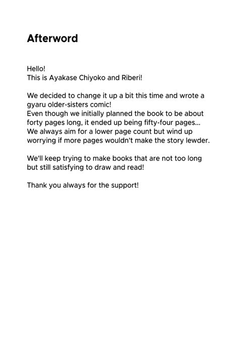 Growing Up with Gyaru Sisters Chapter 1 page 56