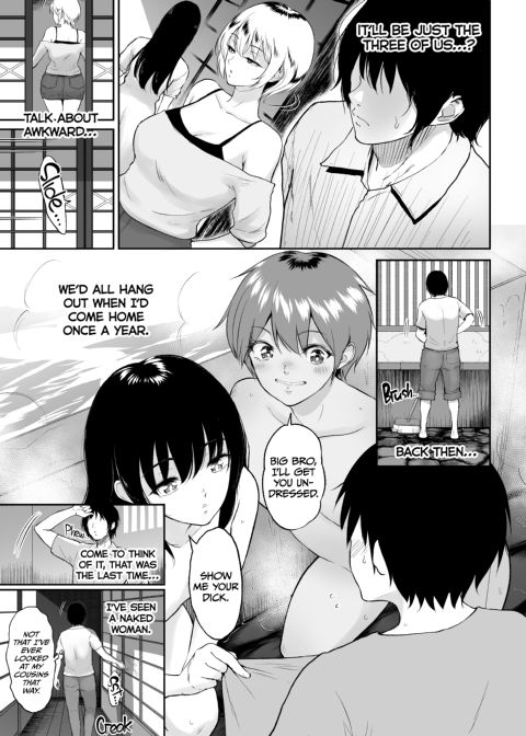 Hot Springs With My Cousins: Reunion With My Thicc Cousins and Our Insemination Session Chapter 1 page 6