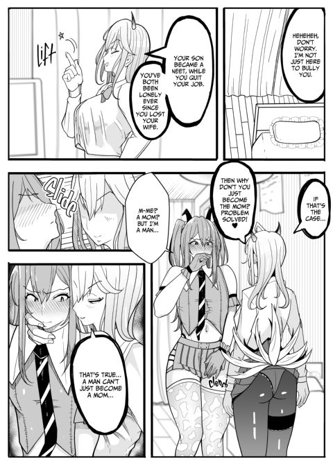 Single Dad... Made Into a Woman ❤ Chapter 1 page 8