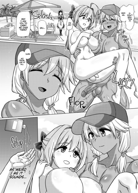 Working at the Futanari Beach Police 3 Chapter 1 page 9