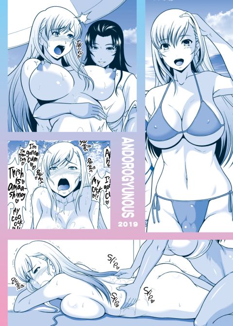 A Futanari Girl Gets a Slippery Massage at the Beach Only to Become Aroused and Shoot Her Load Everywhere Chapter 1 page 23