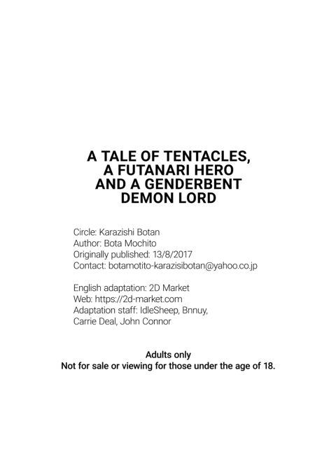 A Tale of Tentacles, a Futanari Hero and a Genderbent Demon Lord Chapter 1 page 21