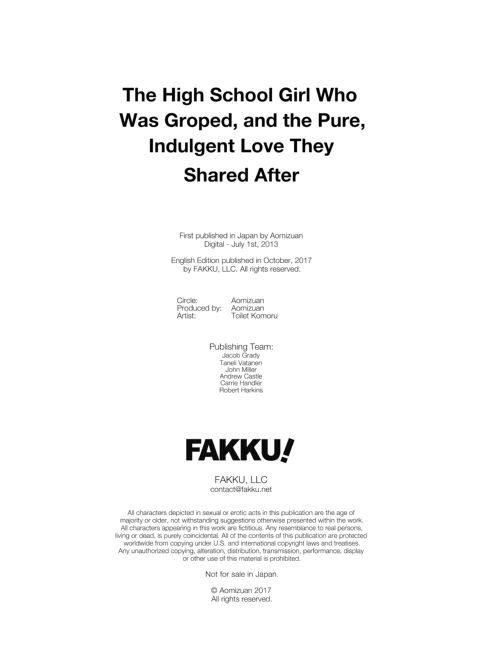 The High School Girl Who Was Groped, and the Pure, Indulgent Love They Shared After Chapter 1 page 41