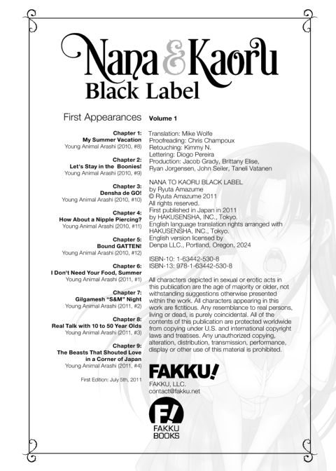 Nana & Kaoru Black Label, Vol. 01 Chapter 1 page 177