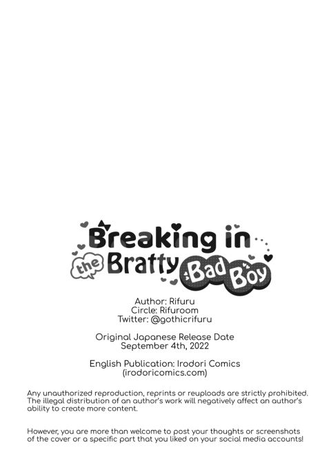 Breaking in the Bratty Bad Boy Chapter 1 page 32