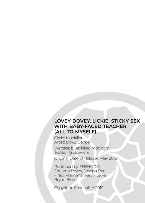 Lovey-Dovey, Lickie, Sticky Sex with Baby-Faced Teacher (all to myself) Chapter 1 page 26