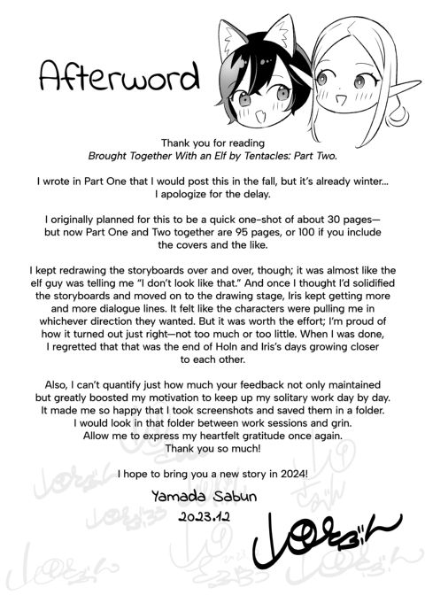 Brought Together With an Elf by Tentacles: Part Two Chapter 1 page 58