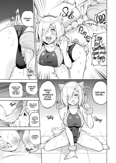 Shigure and Hamakaze in Racing Swimsuits Chapter 1 page 10