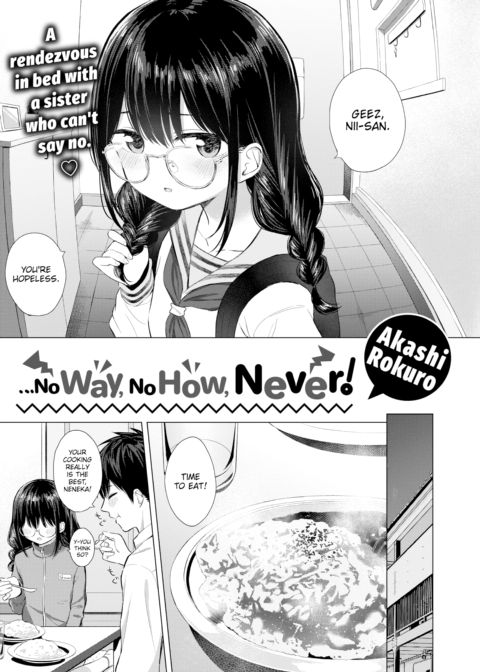 ...No Way, No How, Never! Chapter 1 page 2