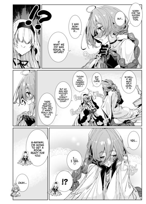 The Marked Oblivious Princess Knight and the Succubus Sister's All-You-Can-Eat Lesbian Oil Massage Chapter 1 page 51