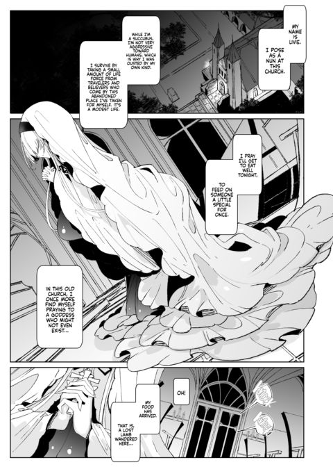 The Marked Oblivious Princess Knight and the Succubus Sister's All-You-Can-Eat Lesbian Oil Massage Chapter 1 page 2