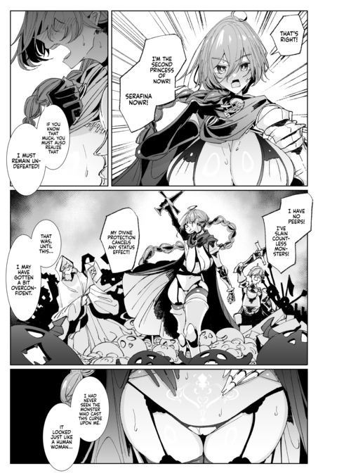 The Marked Oblivious Princess Knight and the Succubus Sister's All-You-Can-Eat Lesbian Oil Massage Chapter 1 page 6