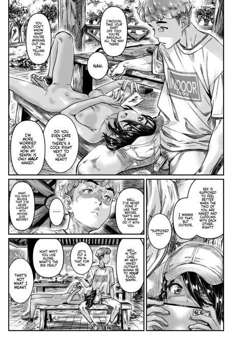 The Tanlined Former Town Bike Wants to Make an Exhibitionist Sex Tape With Her Formerly Virgin Senpai Chapter 1 page 30