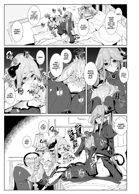 The Demon Lord Is Gone, the World Is at Peace... What Are the Hero and His Futa Succubi Gonna Do!? Chapter 1 page 12