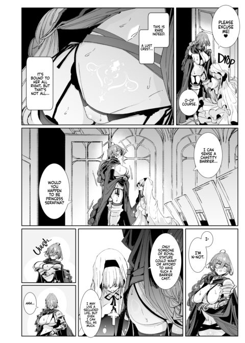 The Marked Oblivious Princess Knight and the Succubus Sister's All-You-Can-Eat Lesbian Oil Massage Chapter 1 page 5