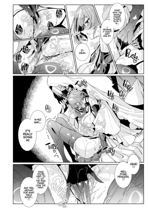 The Marked Oblivious Princess Knight and the Succubus Sister's All-You-Can-Eat Lesbian Oil Massage Chapter 1 page 25