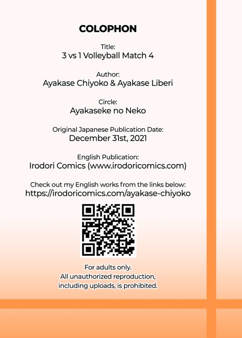 3 vs 1 Volleyball Match 4 Chapter 1 page 57