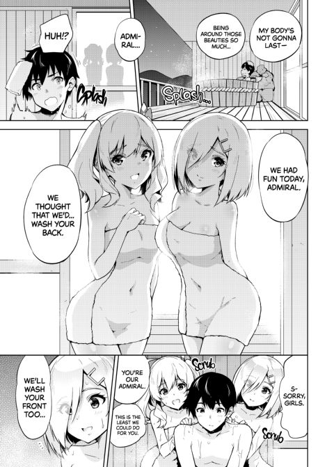 Hamakaze and Kashima in Hot Springs and Yukata Chapter 1 page 6