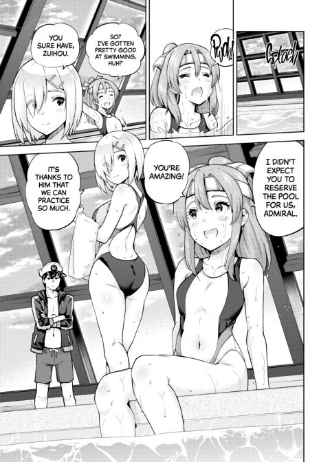 Zuihou and Hamakaze in Racing Swimsuits Chapter 1 page 2
