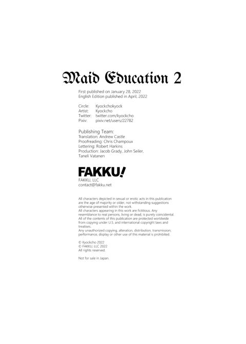 Maid Education 2 Chapter 1 page 26