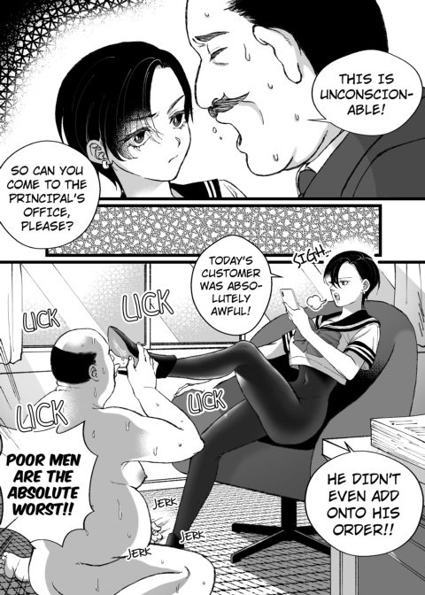 Financial Slavery to a Girl in a Sailor Uniform and Swimsuit Chapter 1 page 8